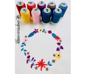 Stickdatei - Blumenkranz